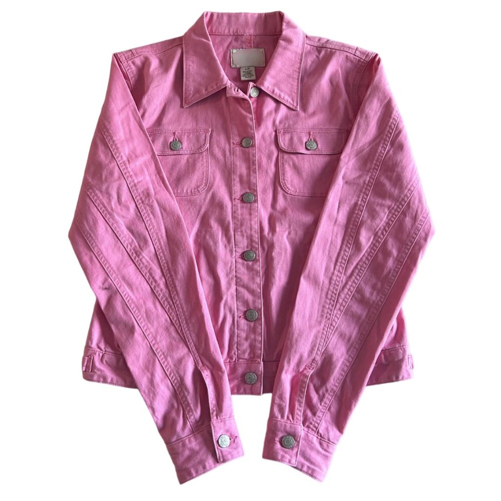 Vintage Y2K Pink Jacket With Blue Trim ALT ASO Hermione Granger - Picture 4 of 8